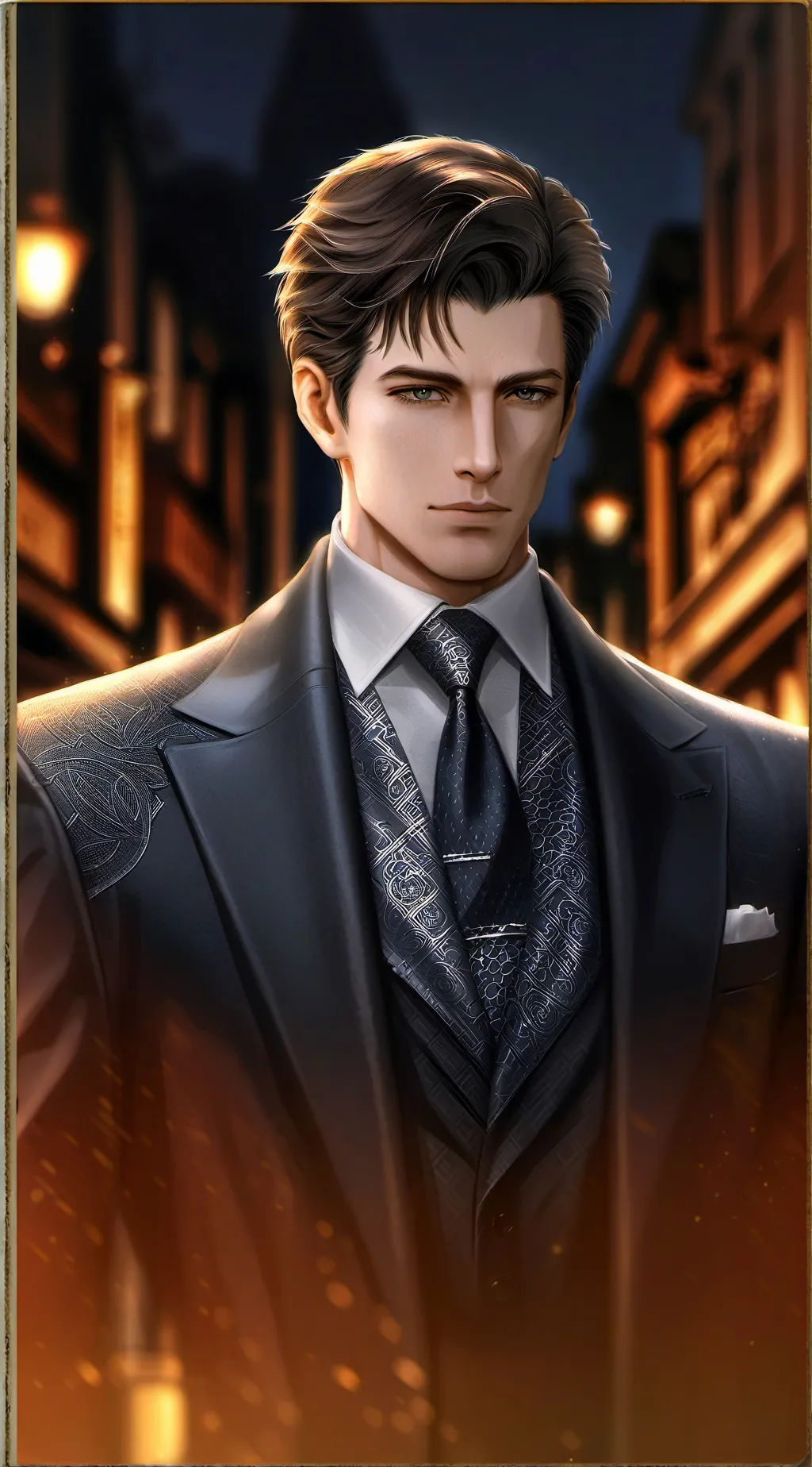 ai character: black background