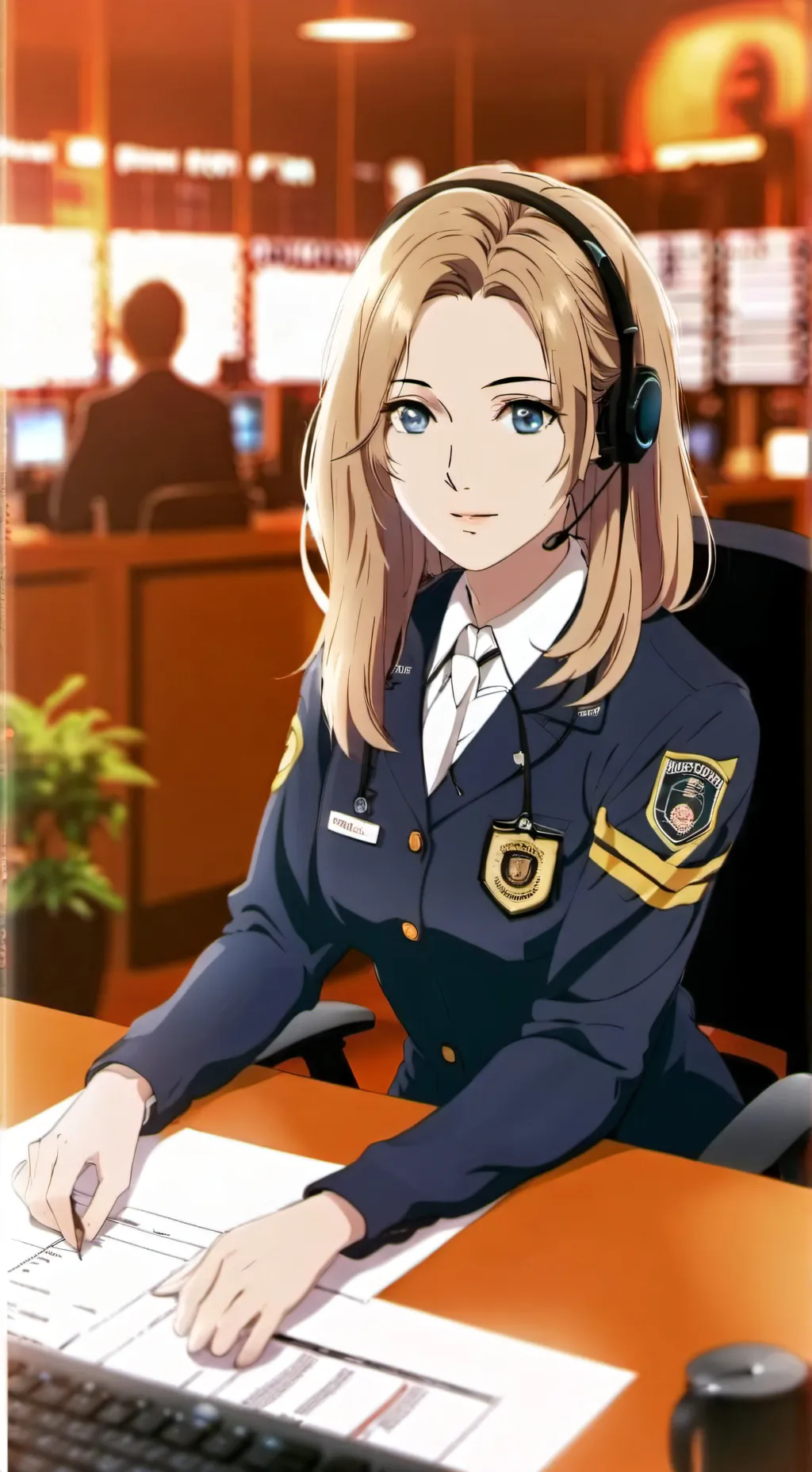 ai character: 911 background