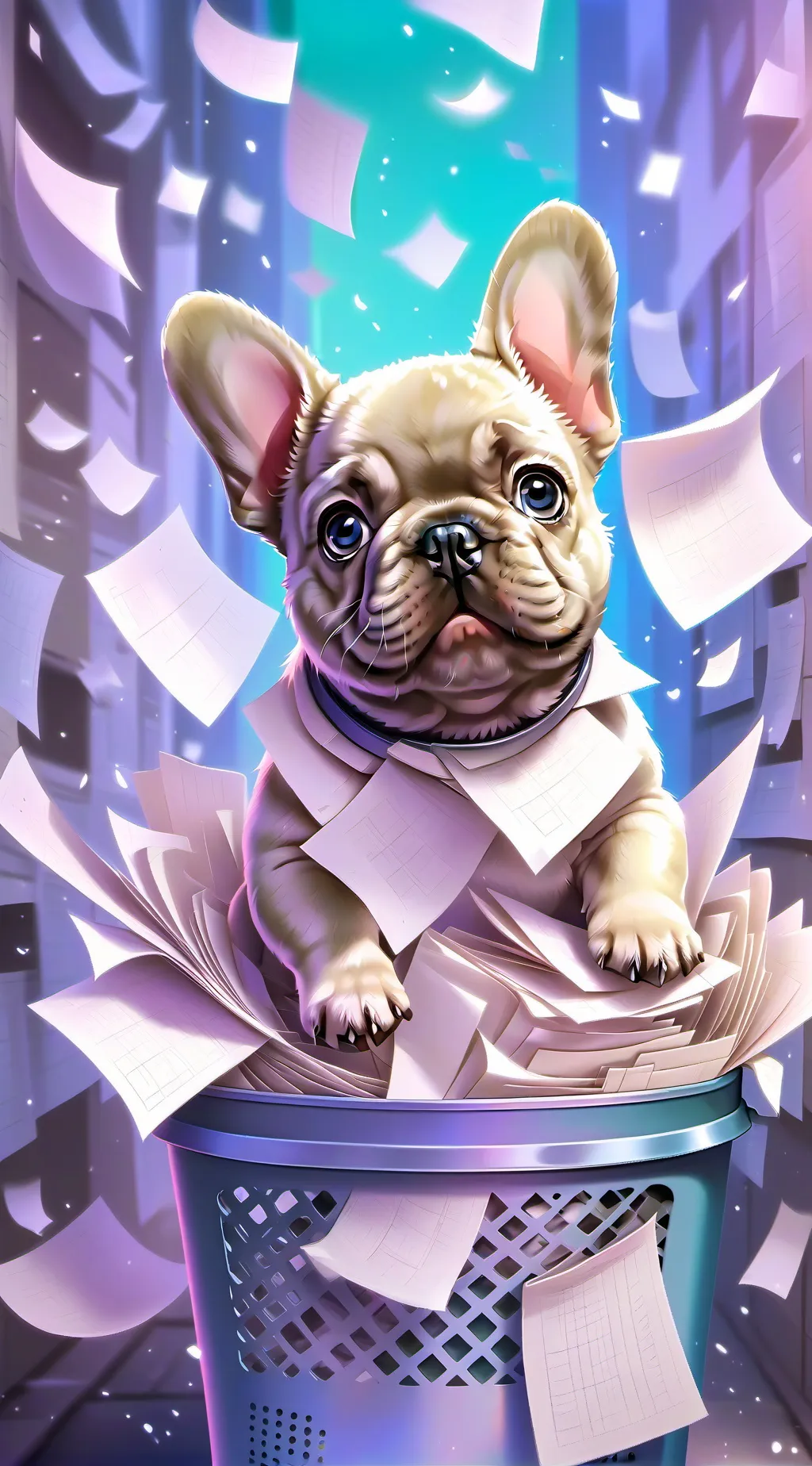 ai character: doggy  background