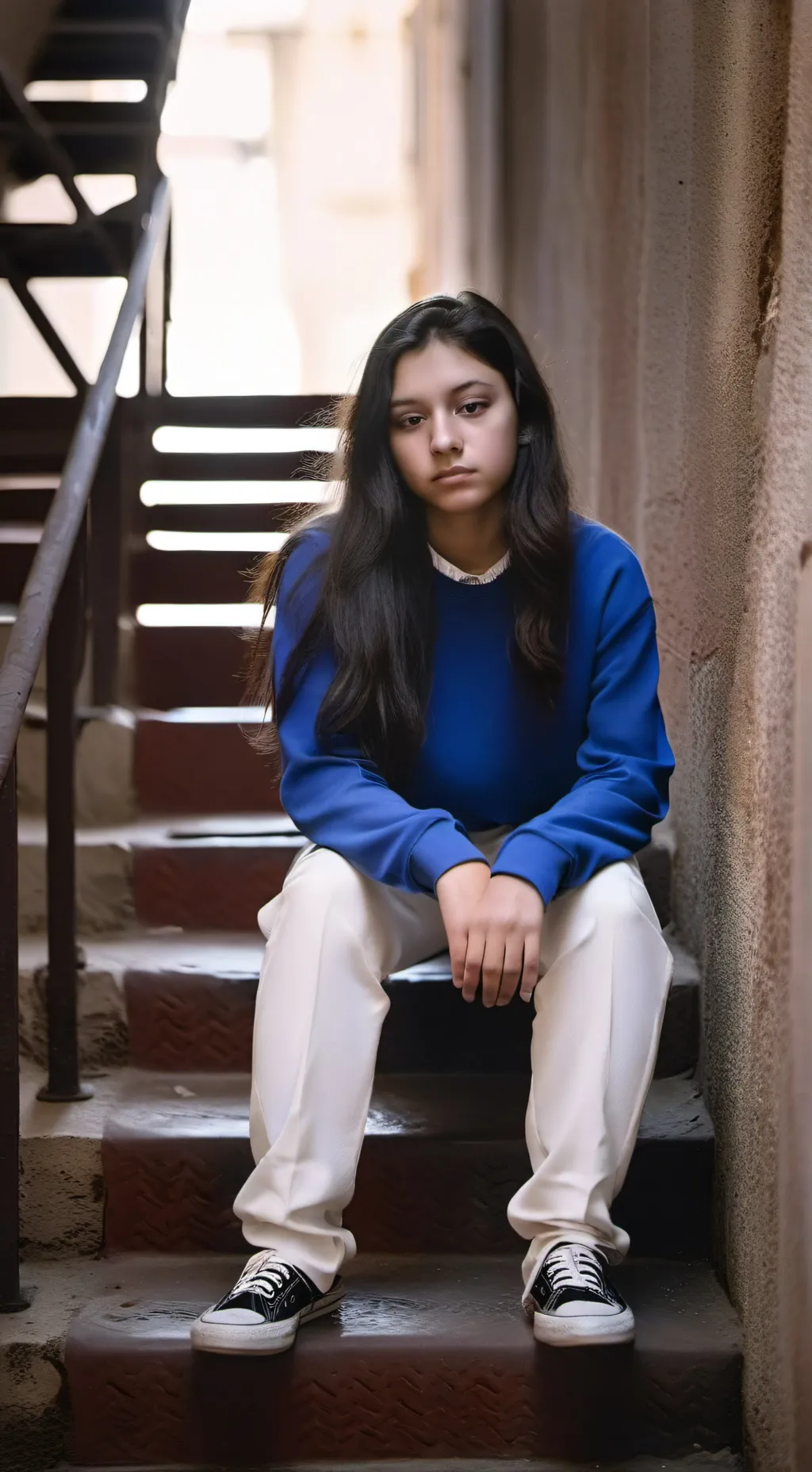 ai character: Emerald background