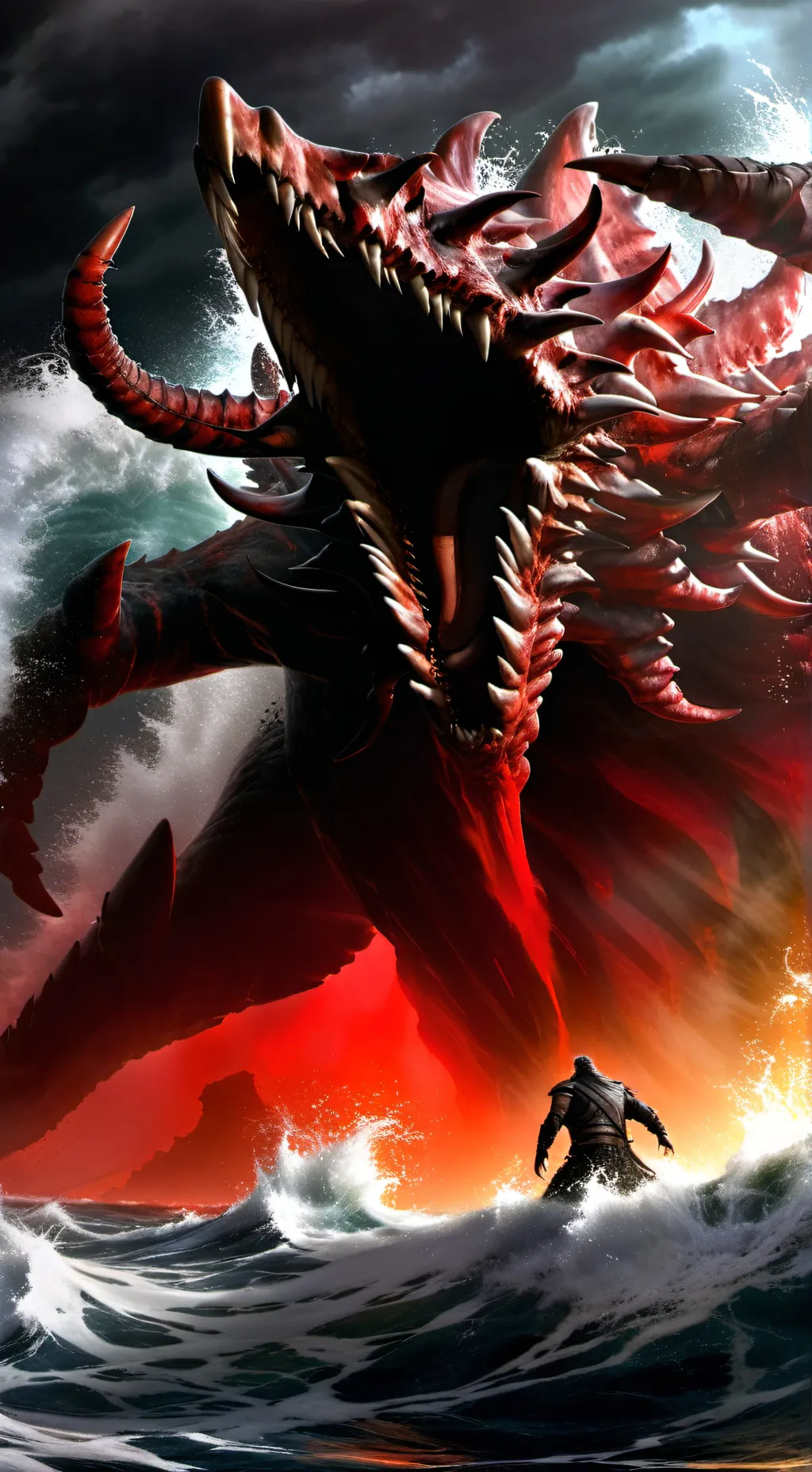 ai character: red from the Seabe background