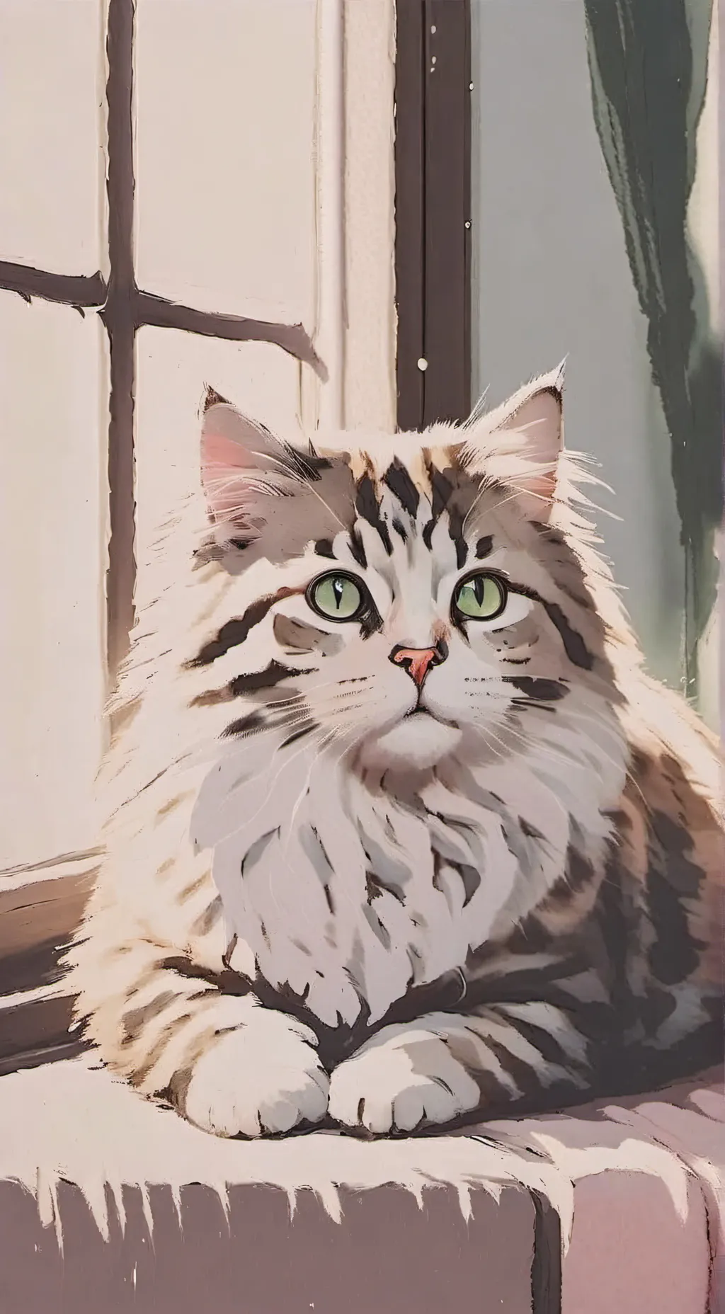 ai character: silver background