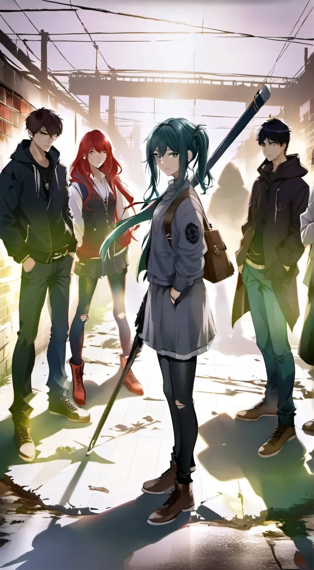 ai character: Amber background