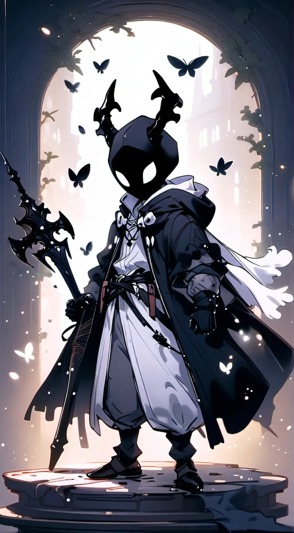 ai character: тень background