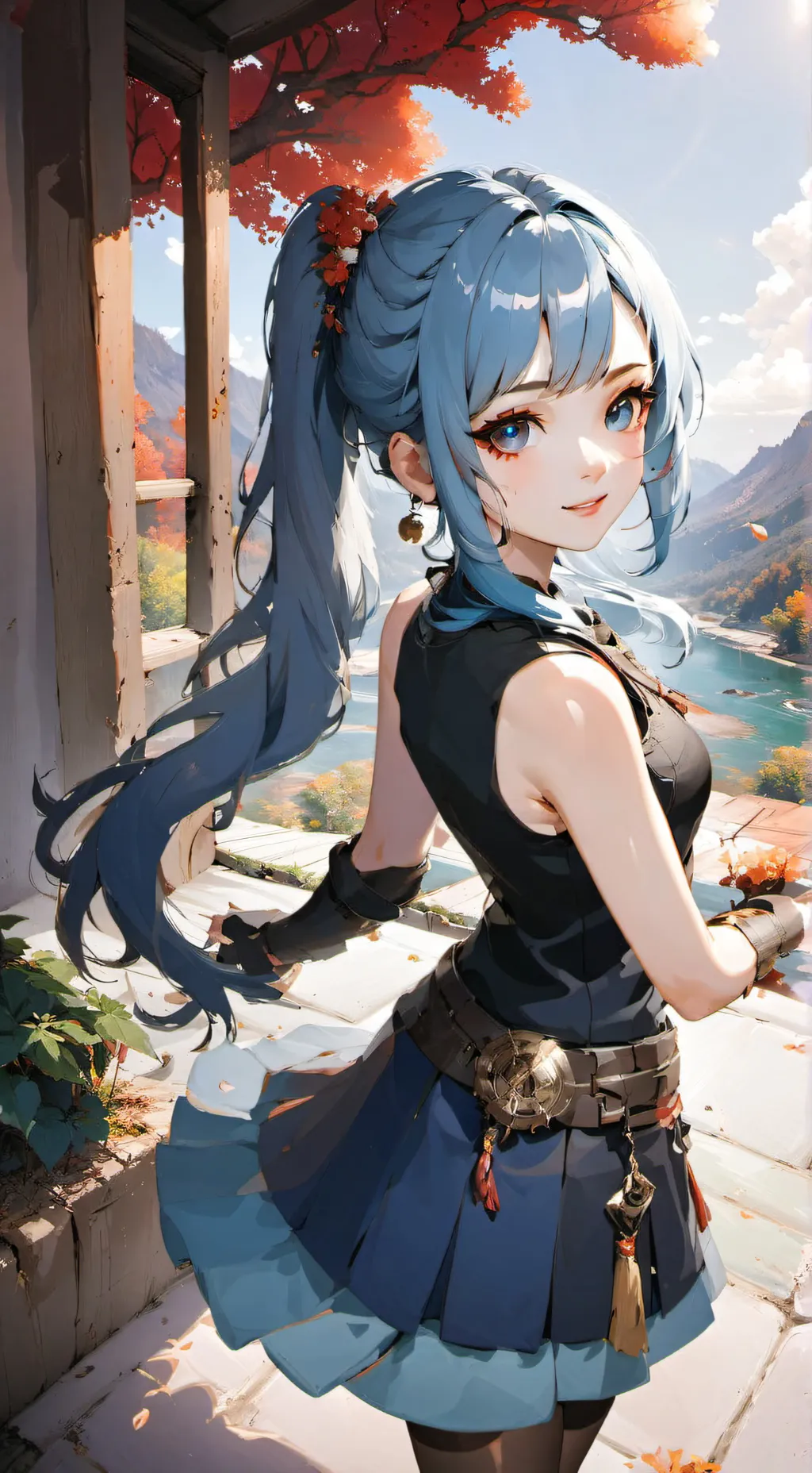 ai character: Sakura background