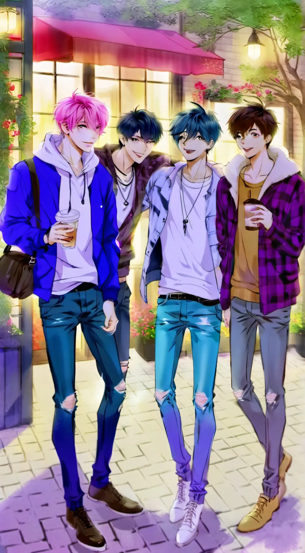 ai character: face boy background