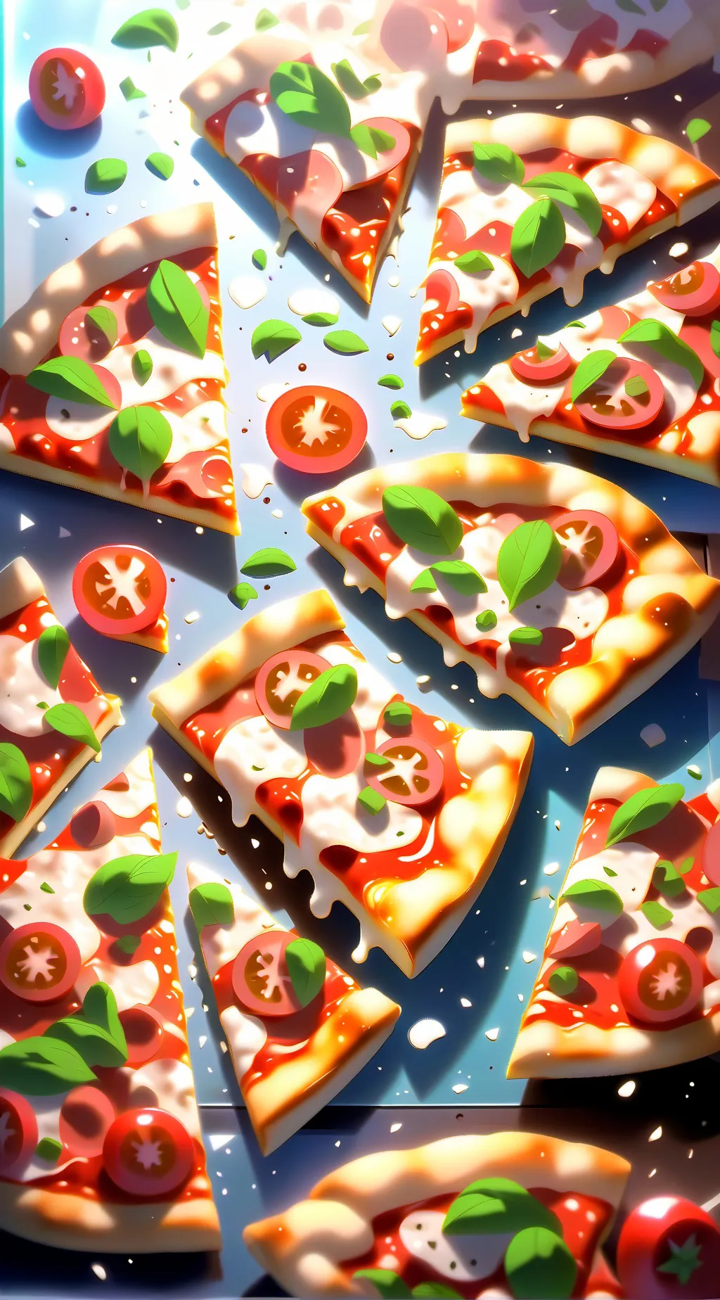 ai character: Pizza background