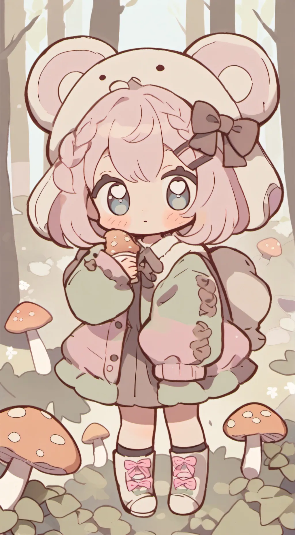 ai character: Potatoes meme background