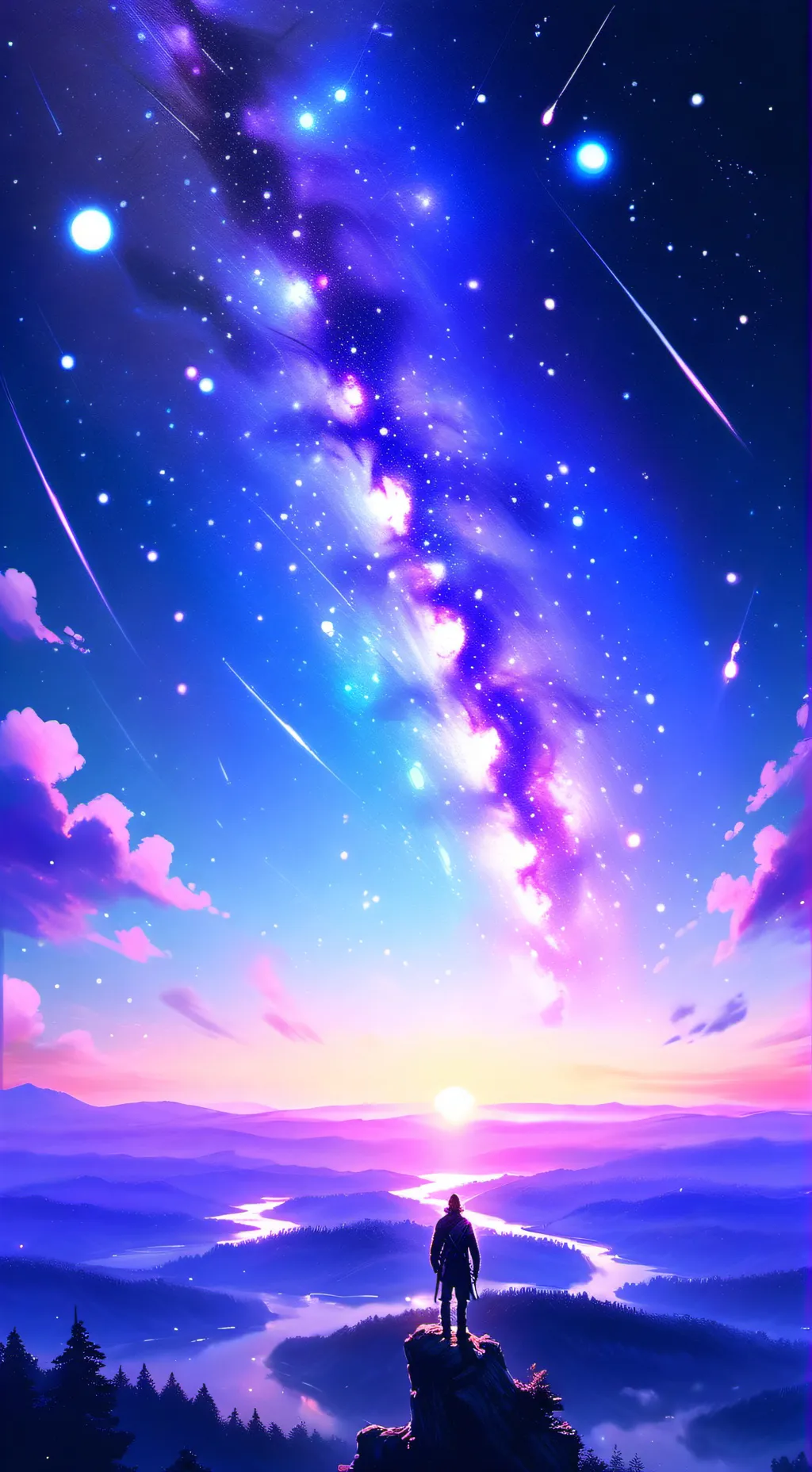 ai character: Sky's family🩵🩵🩵 background