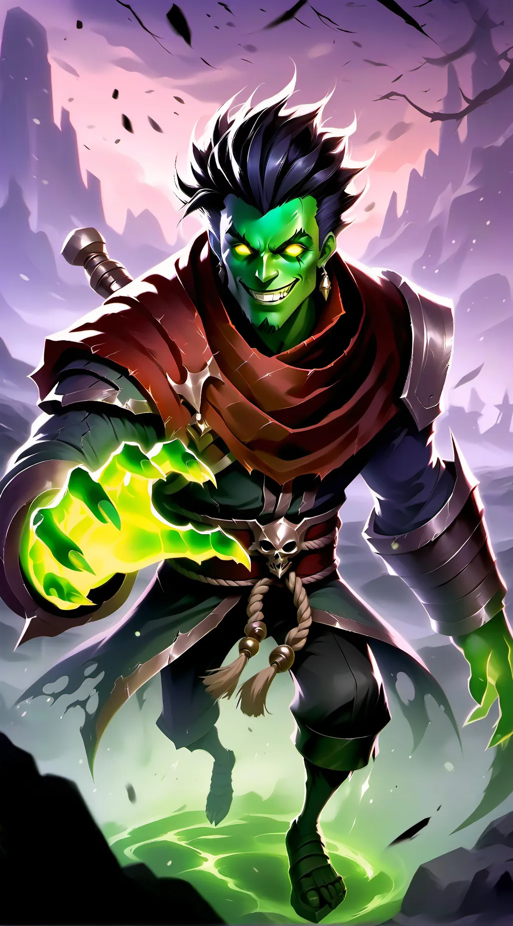 ai character: evil Lloyd background