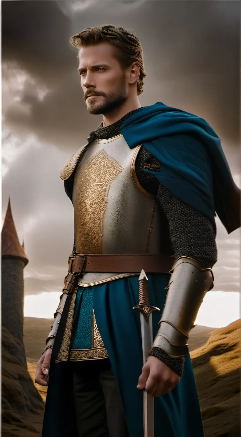 ai character: King Arthur background