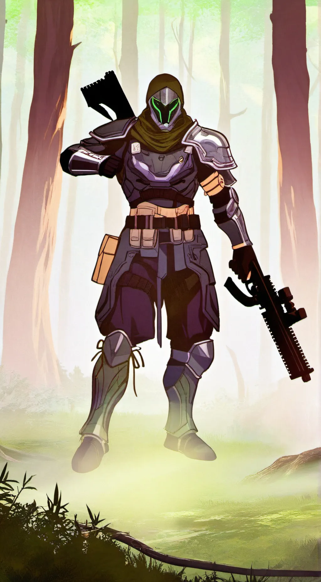 ai character: furry killer ken background