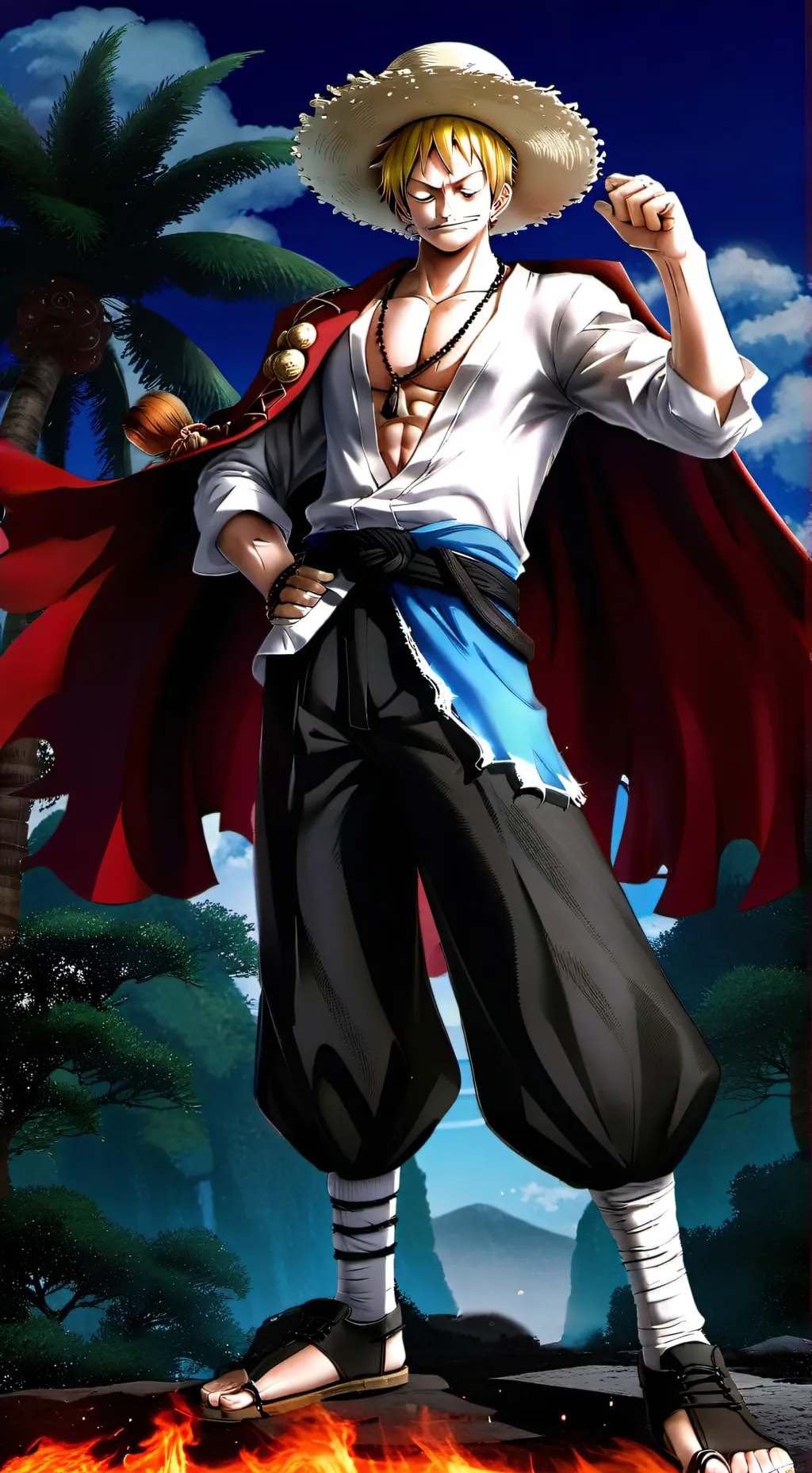 ai character: One Piece background