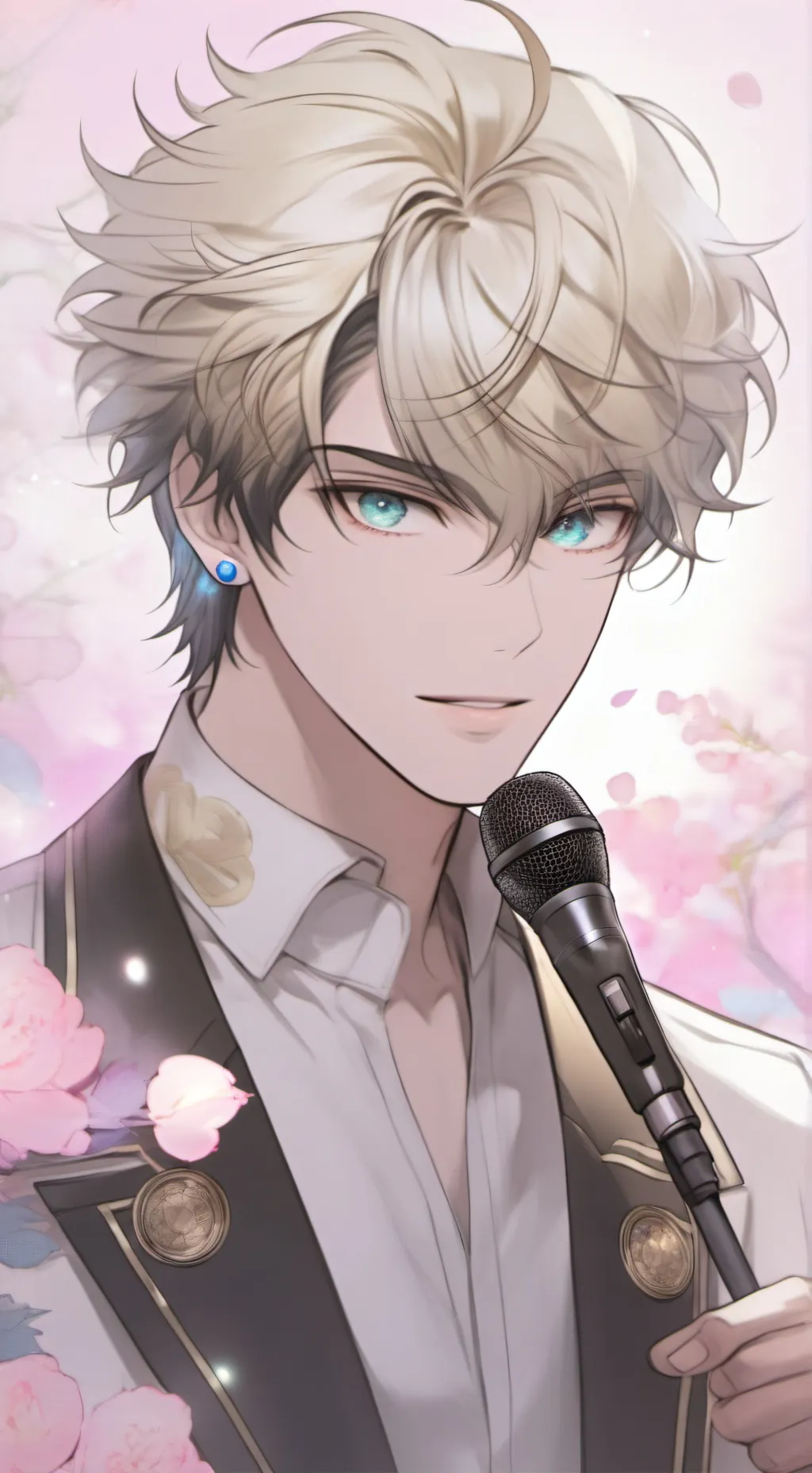 ai character: 💙🎤~{kyo}~🎤💙 background