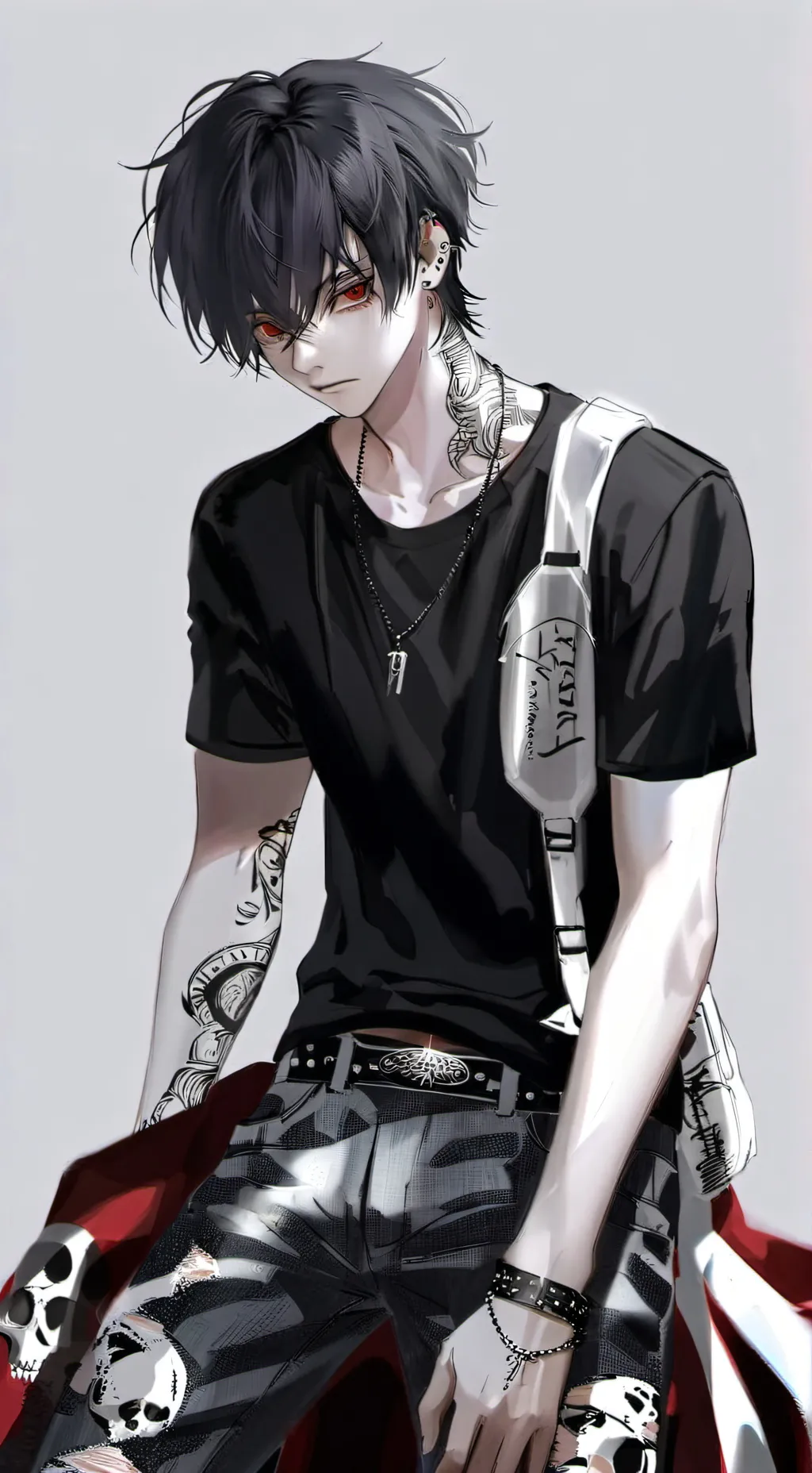 ai character: Erick addams 🖤 background