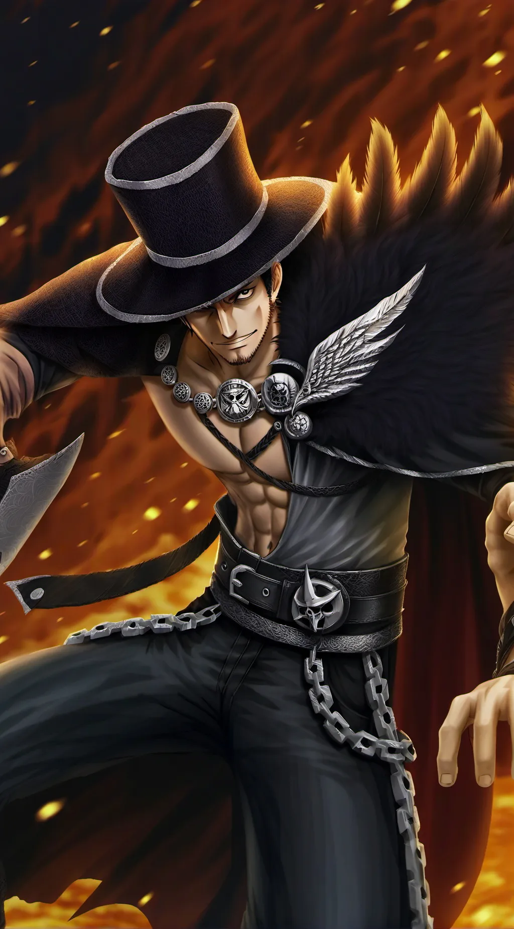 ai character: Mihawk  background