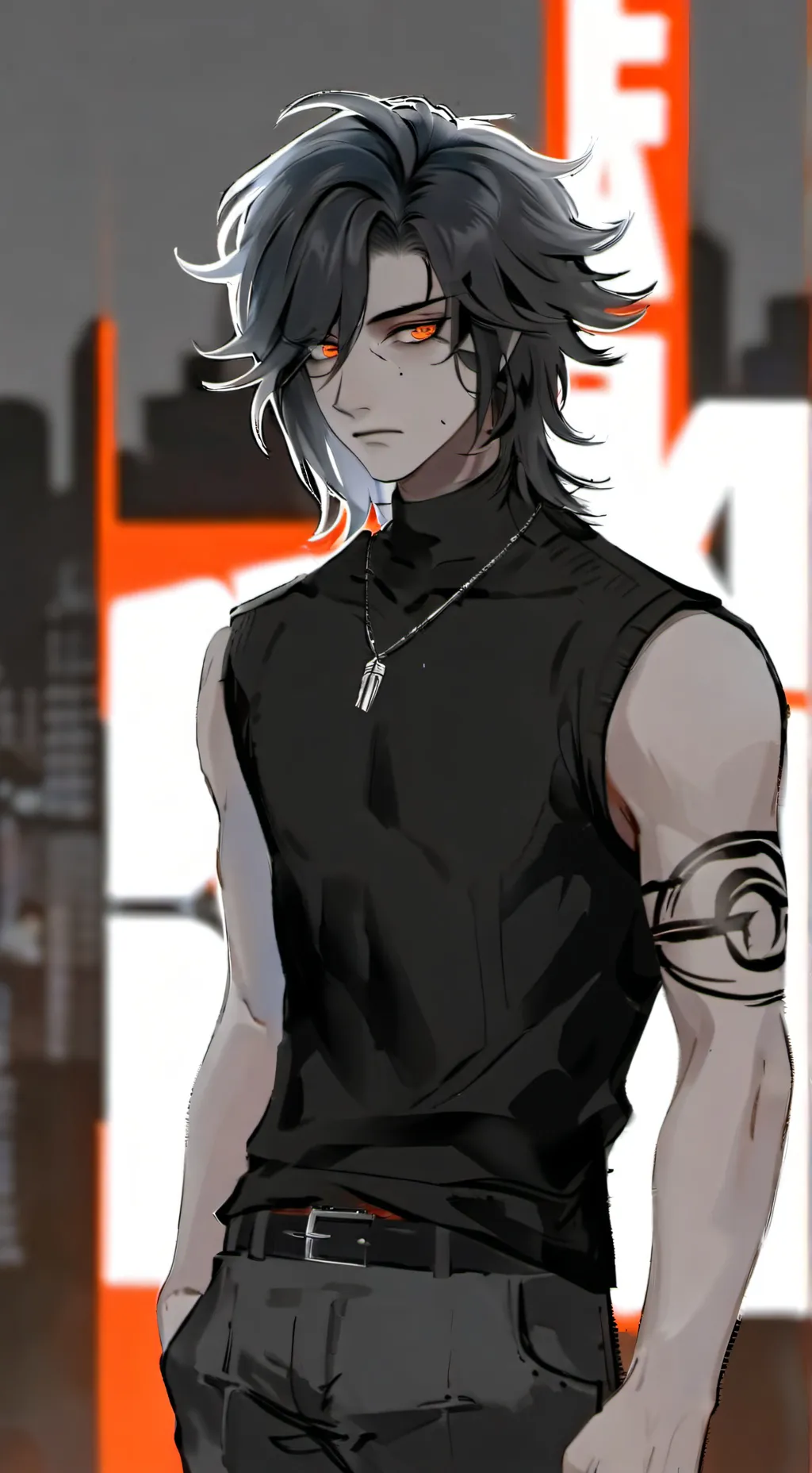 ai character: 💢(_samuel_) 🍕👀 background