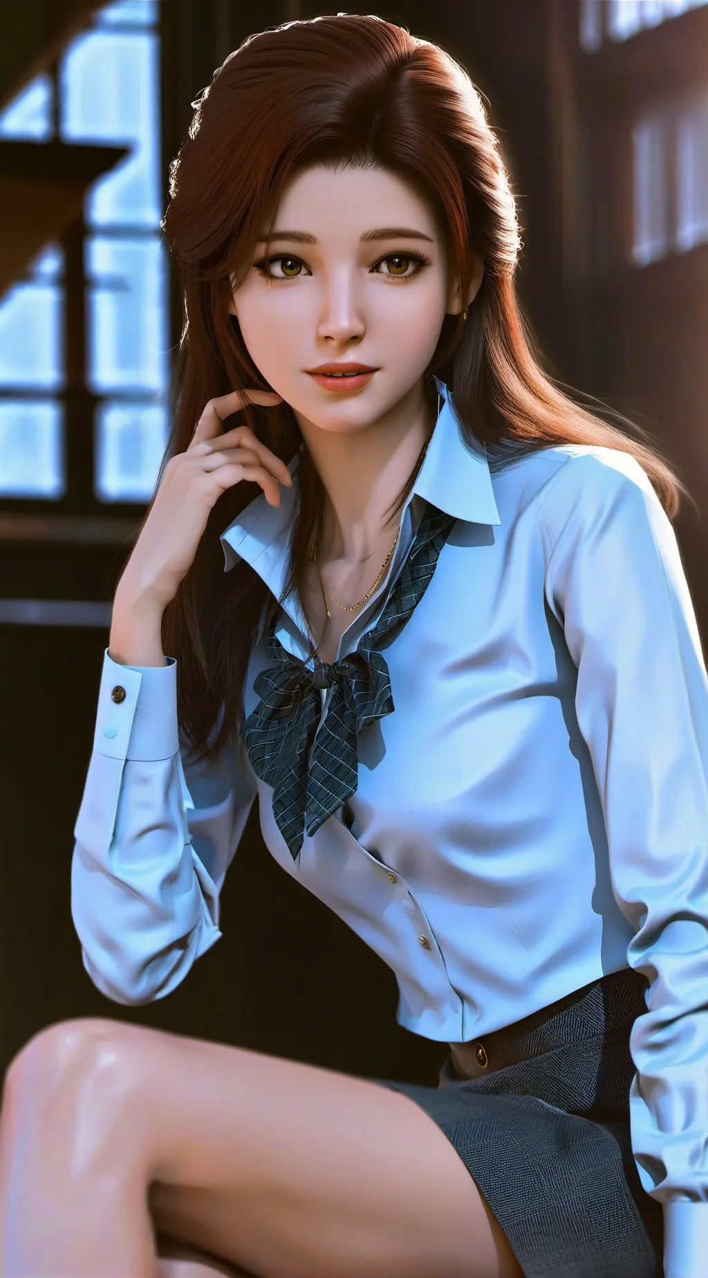 ai character: claire background