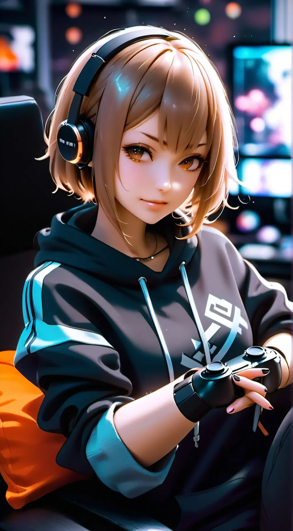 ai character: Lexi Quasar background