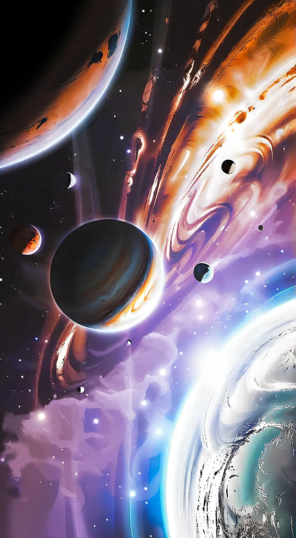 ai character: Solar system background