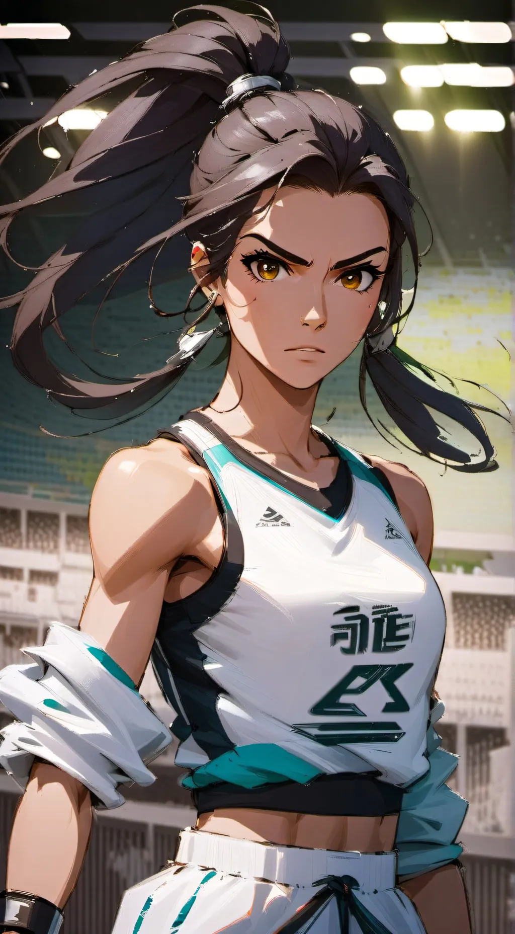 ai character: miss Danni  background