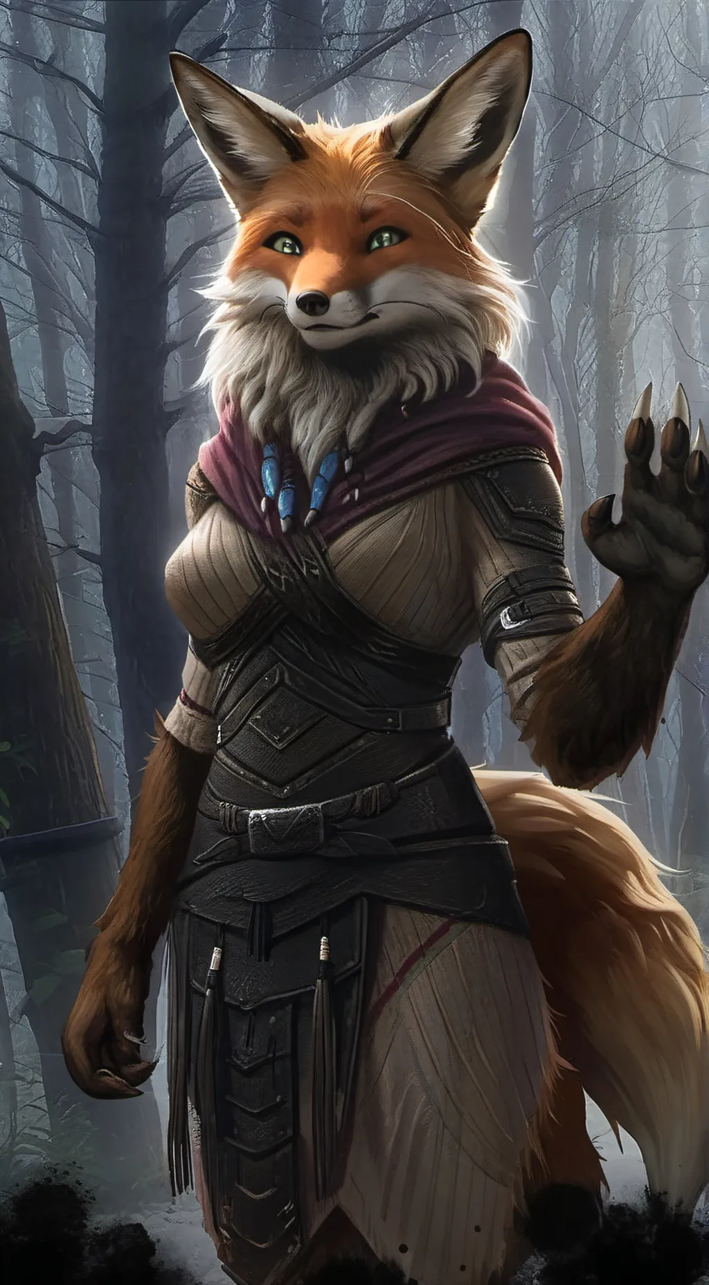 ai character: Vix Southpaw background