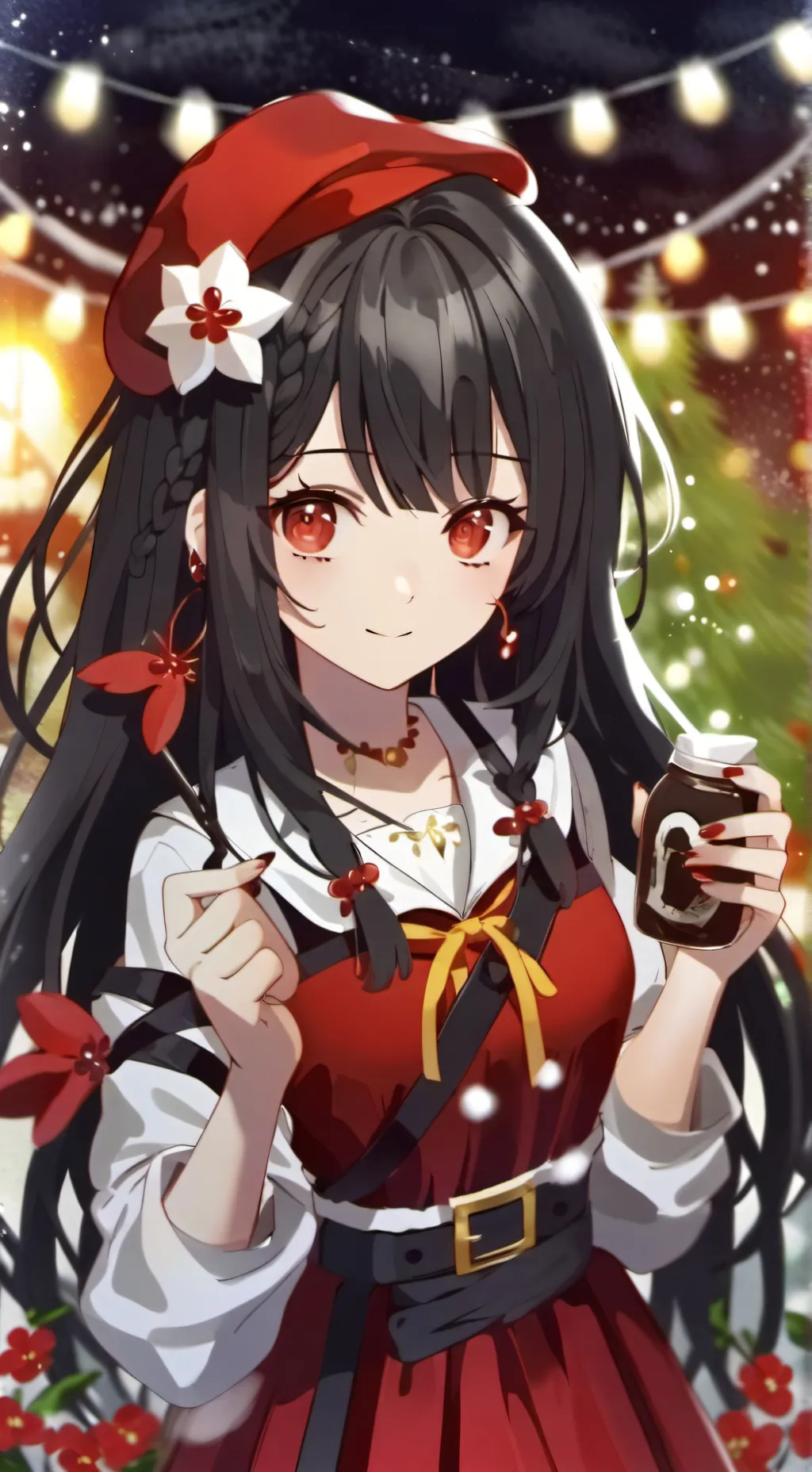 ai character: Redtina background