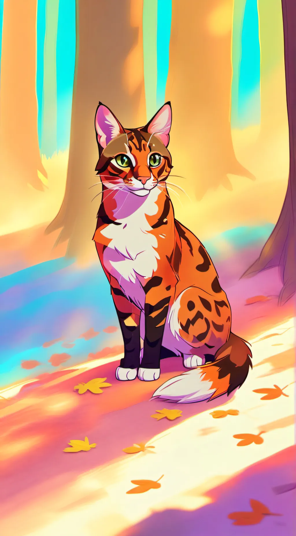 ai character: spottedleaf background