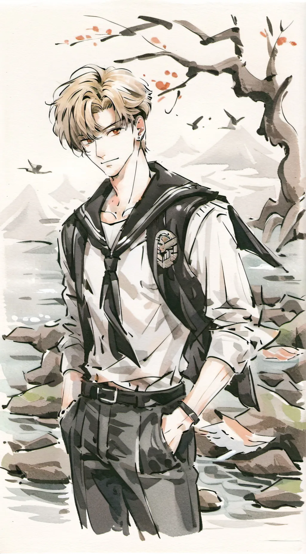 ai character: ⚓KANU⚓️ background