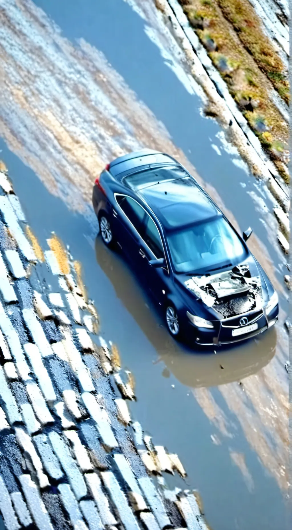 ai character: Car wreck  background