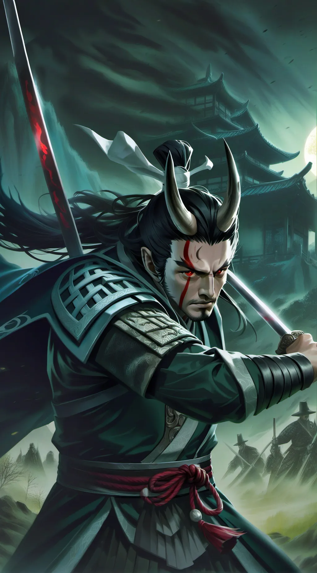 ai character: Yoriichi Tsugikuni background