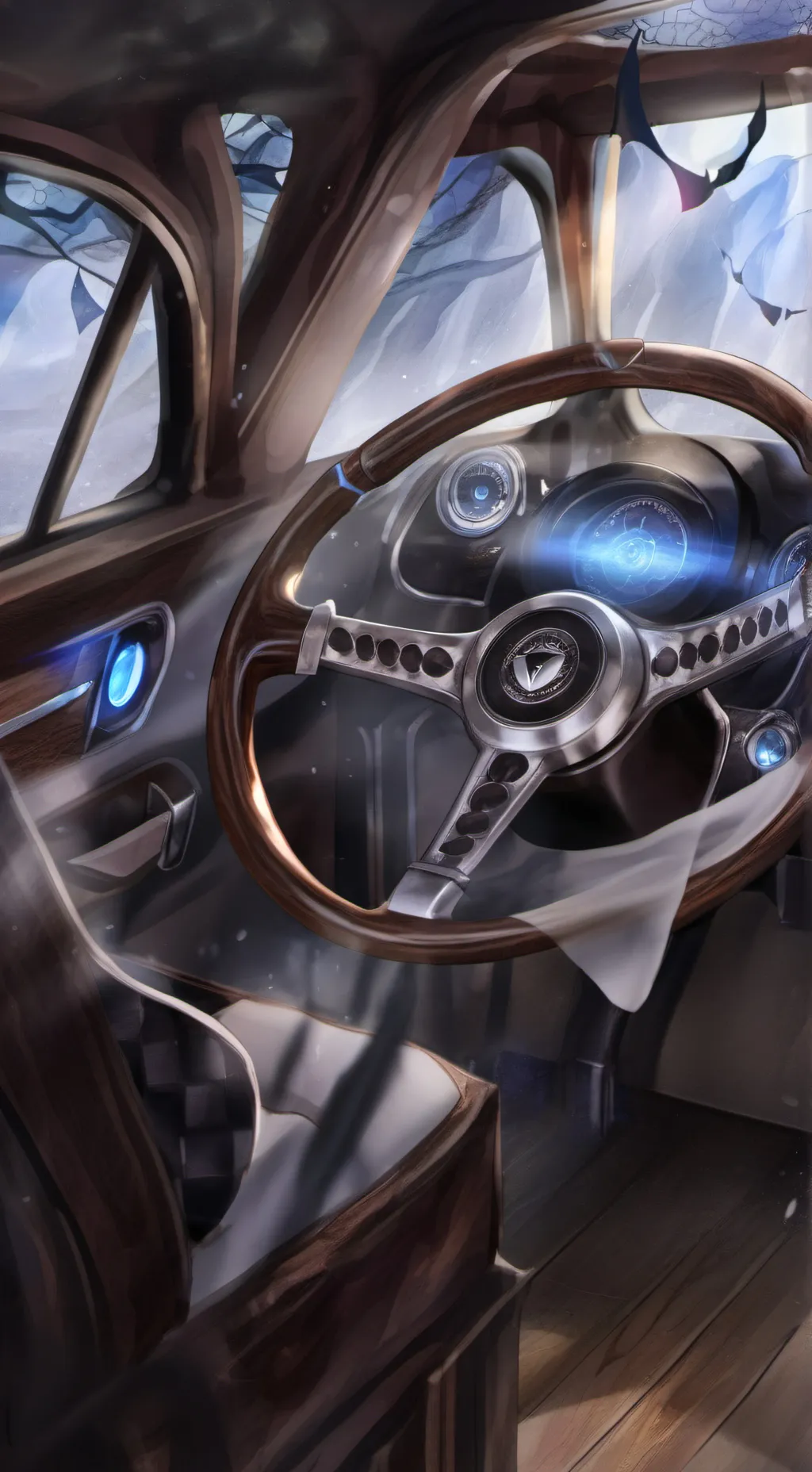 ai character: backward background