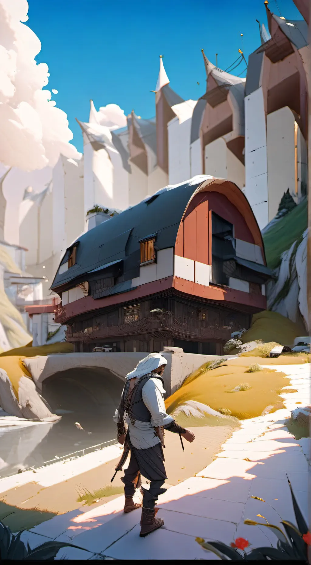 ai character: SPRUNKI Backroom background