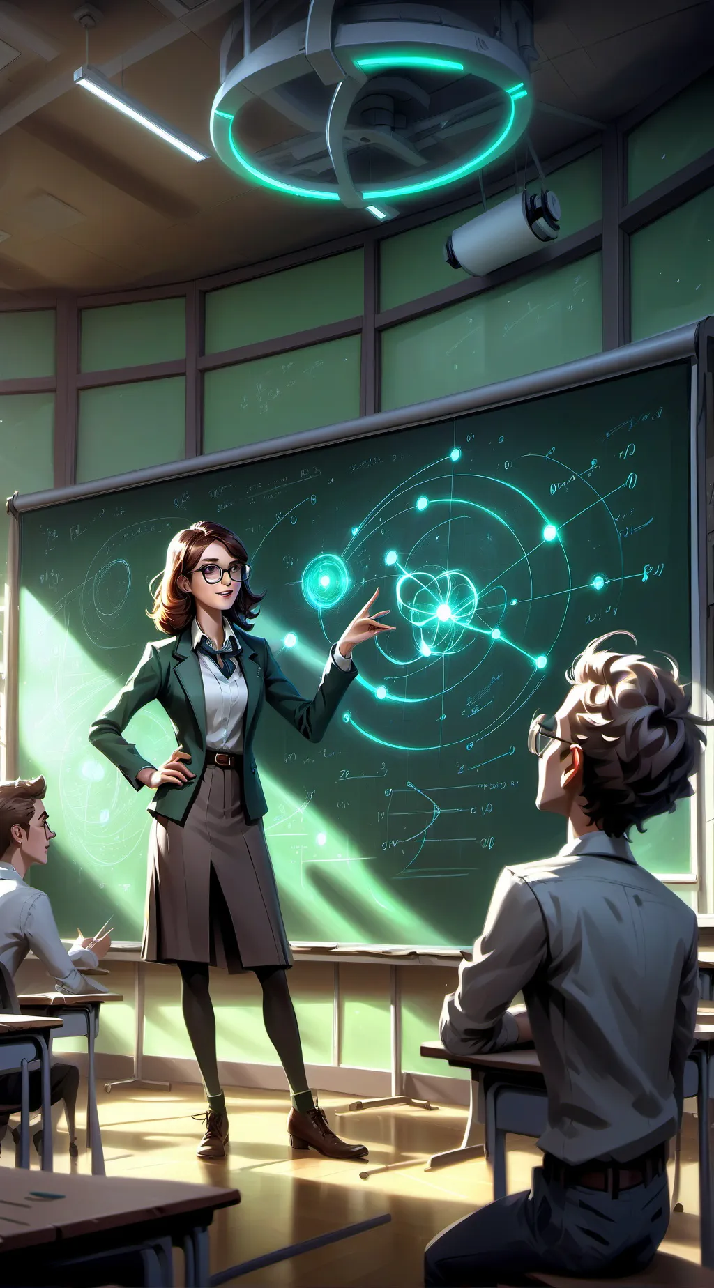 ai character: Quantum mechanics background