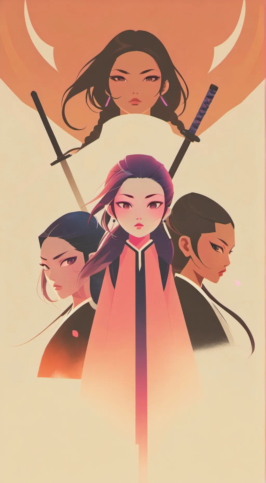 ai character: rumi mira zoey background