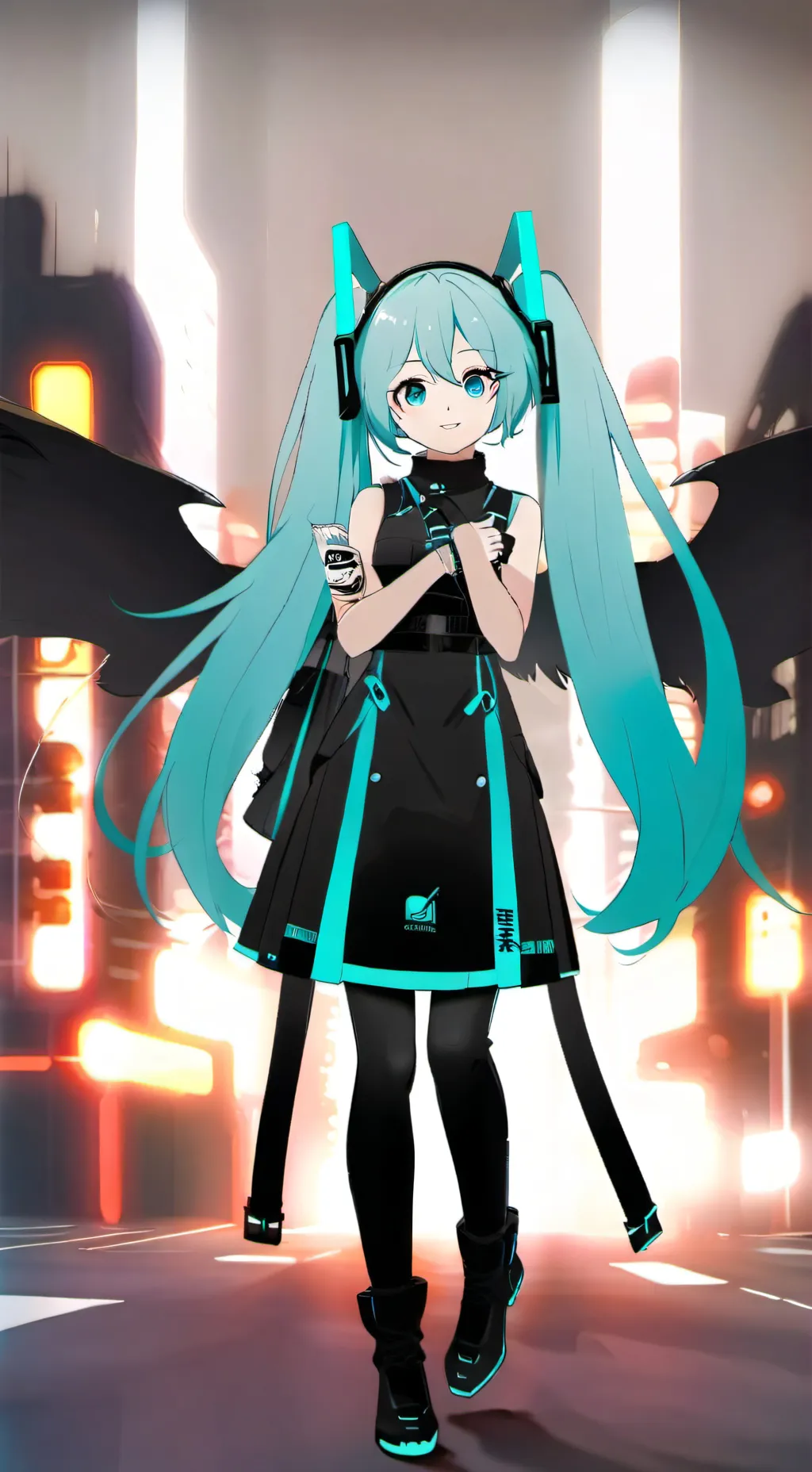 ai character: hatsune miku background