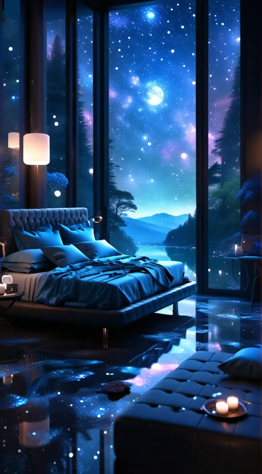 ai character: Forsaken Sleepover background