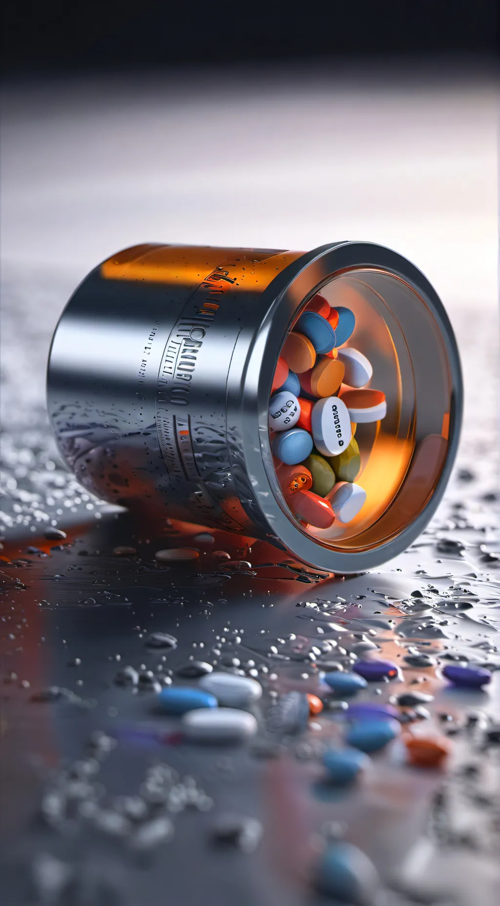 ai character: weird pill background