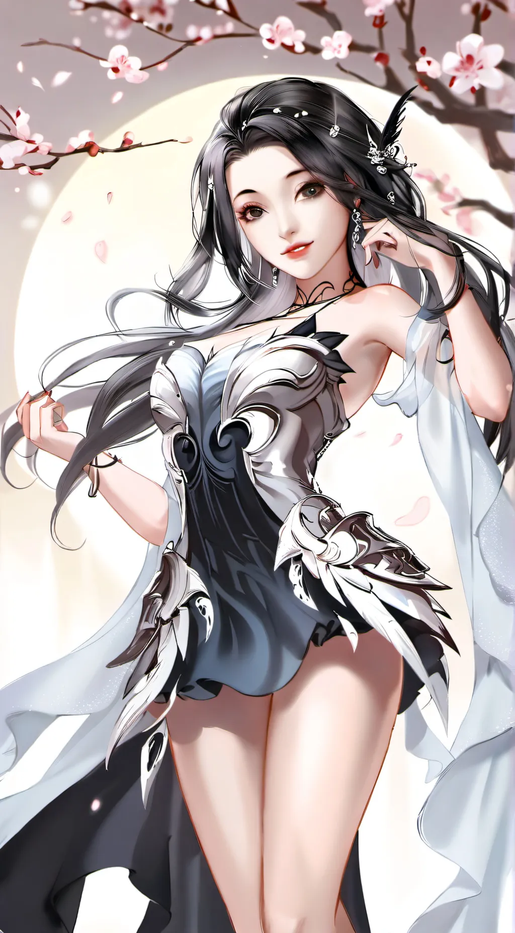 ai character: Violet background