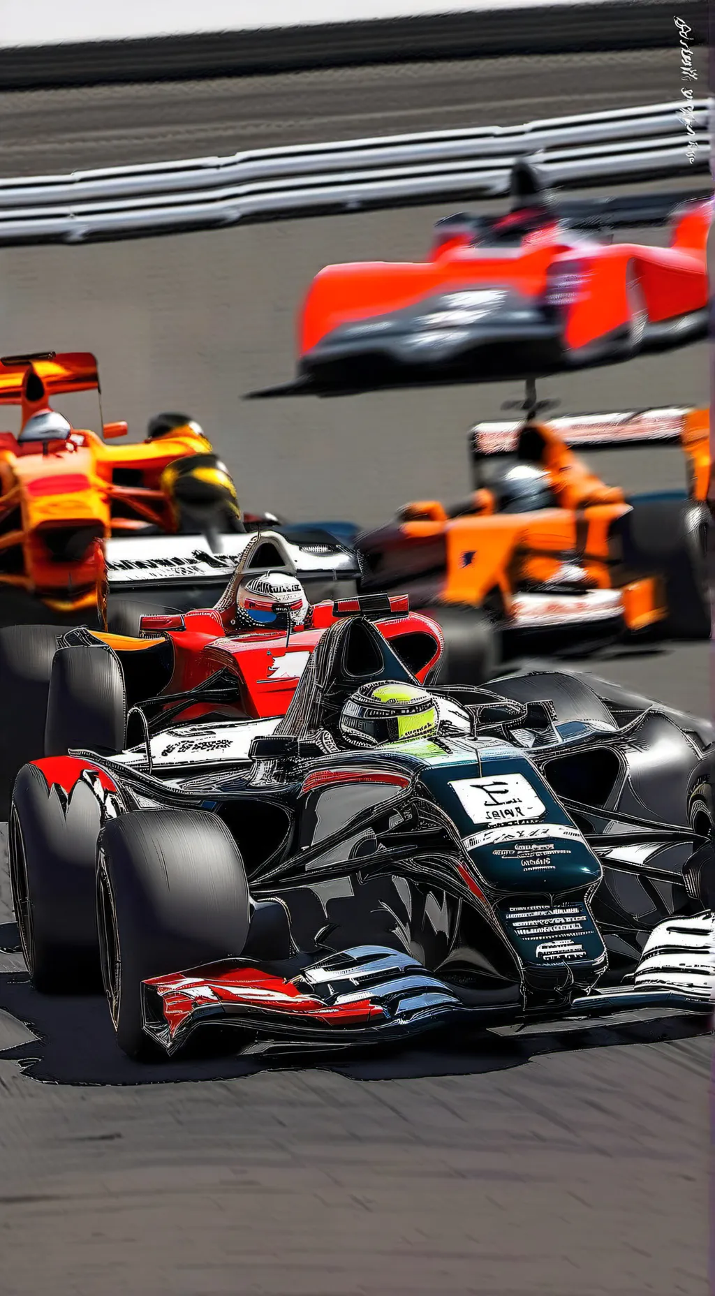 ai character: Formula 1 Racing background