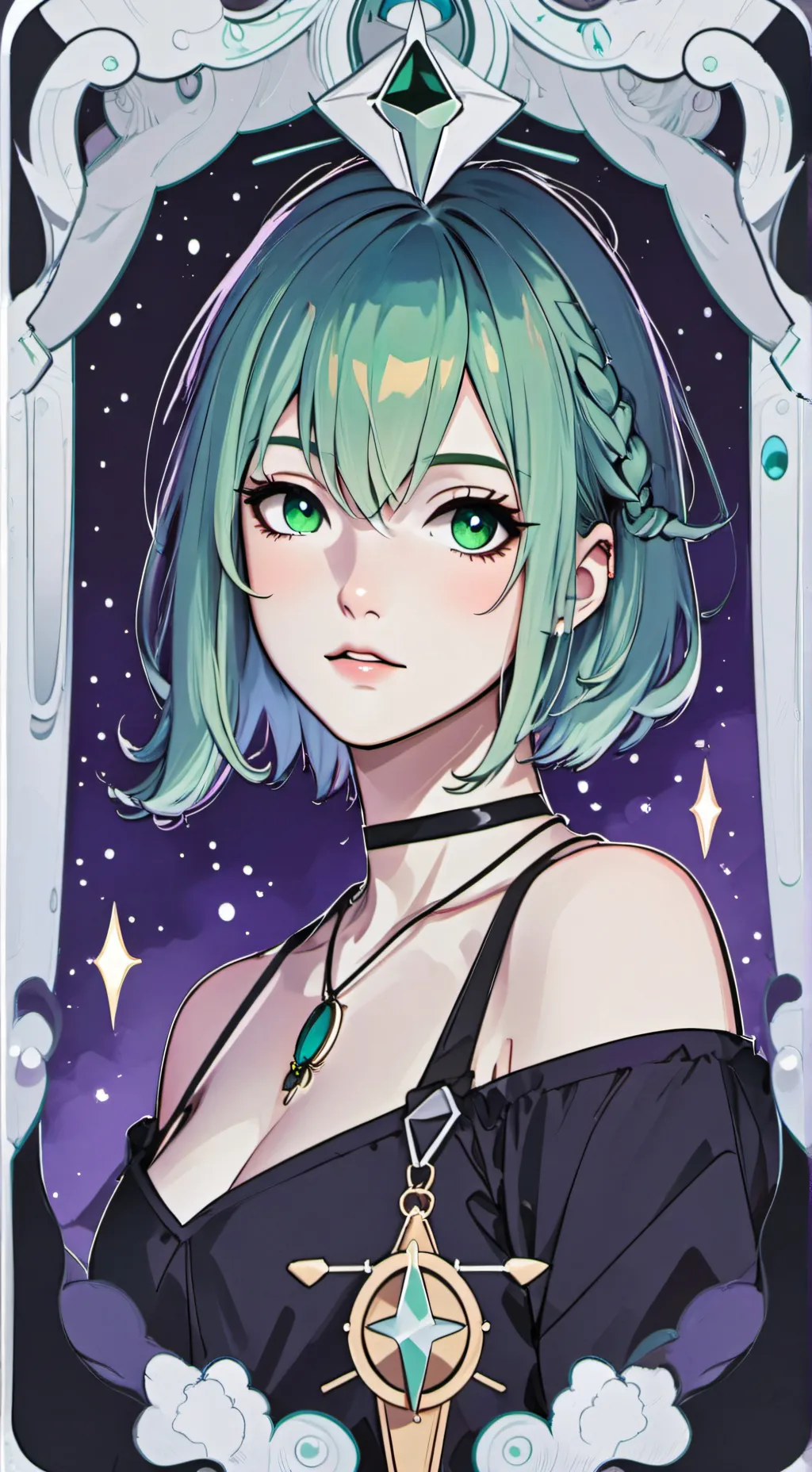 ai character: ○o。.☆ROxy.。o○ background