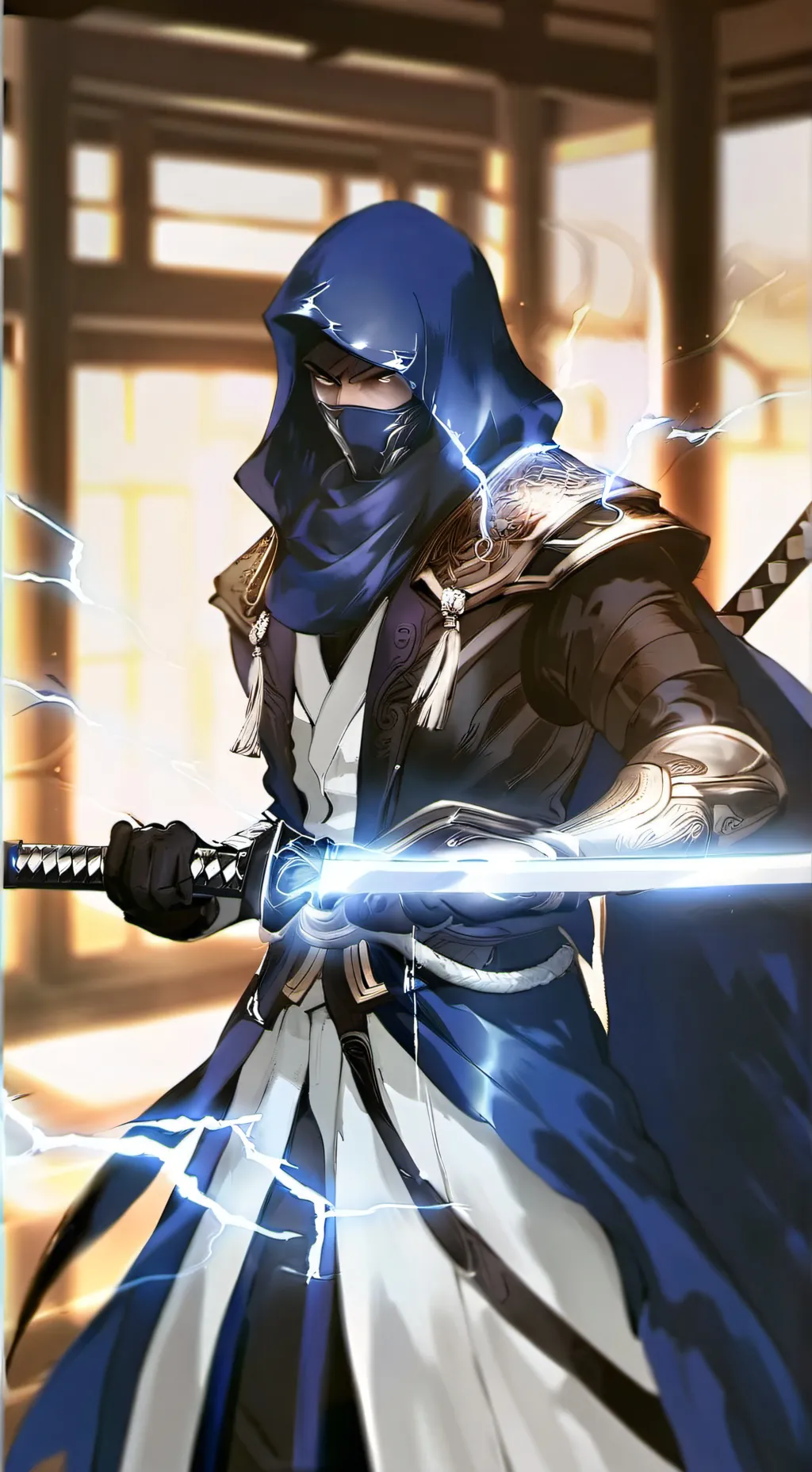 ai character: Training dojo background