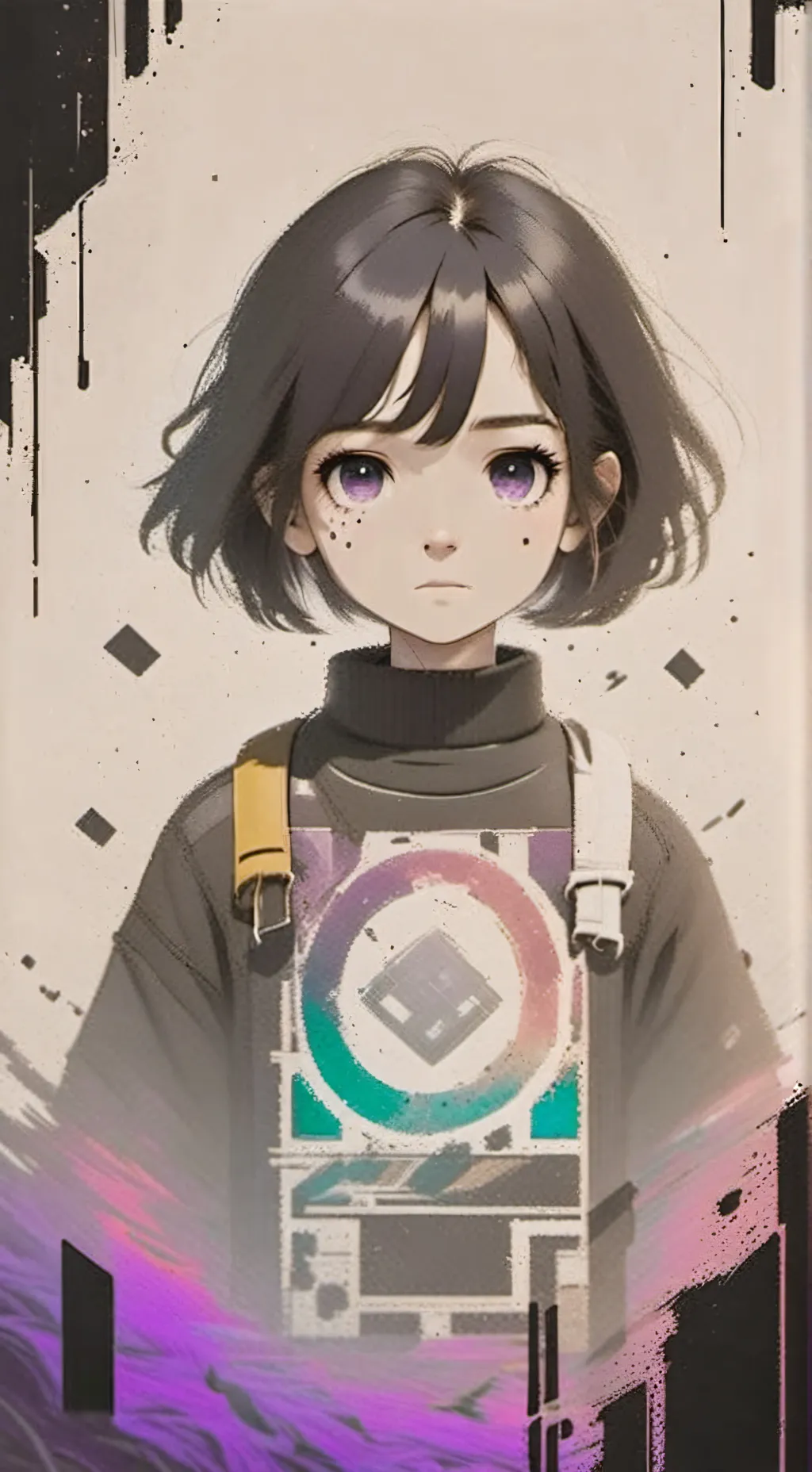 ai character: dw pibby Glitch  background