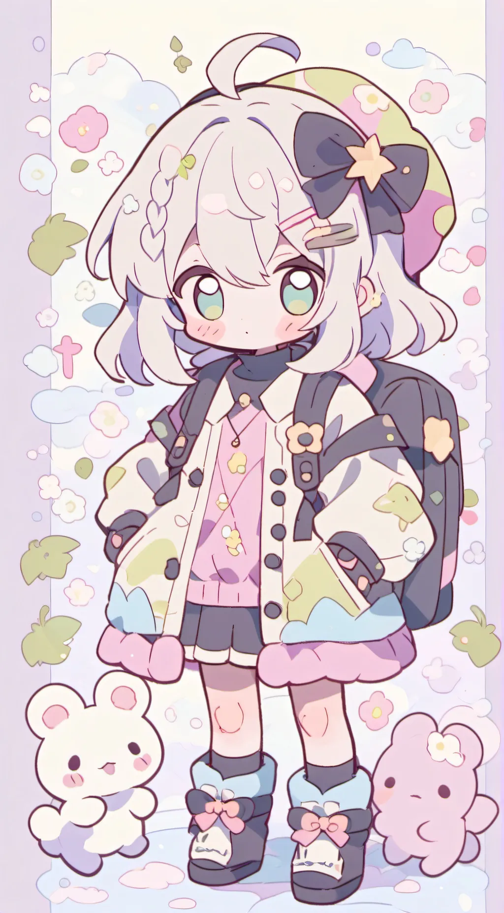 ai character: BFDI markers background