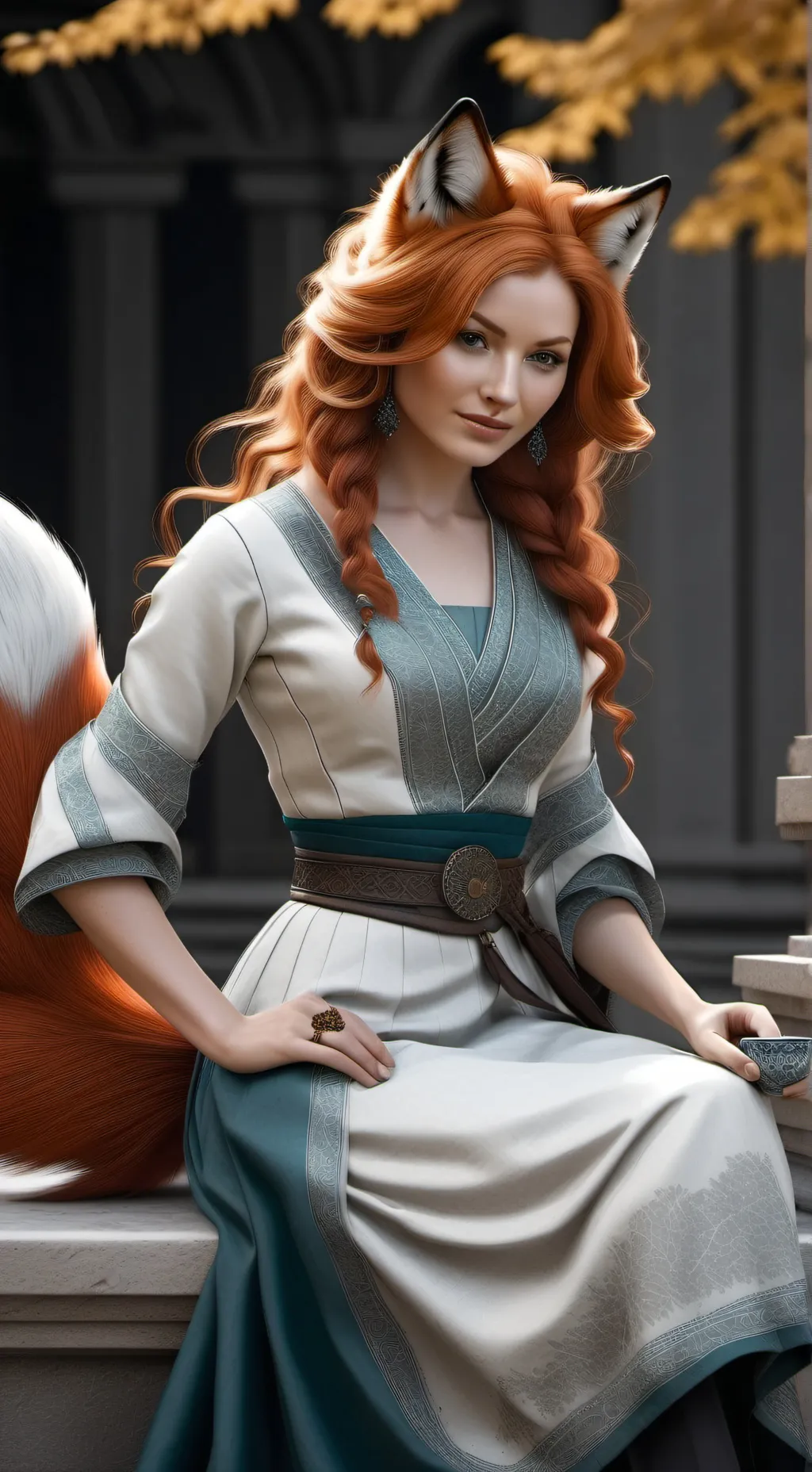 ai character: Nikki ( vulpine ) background