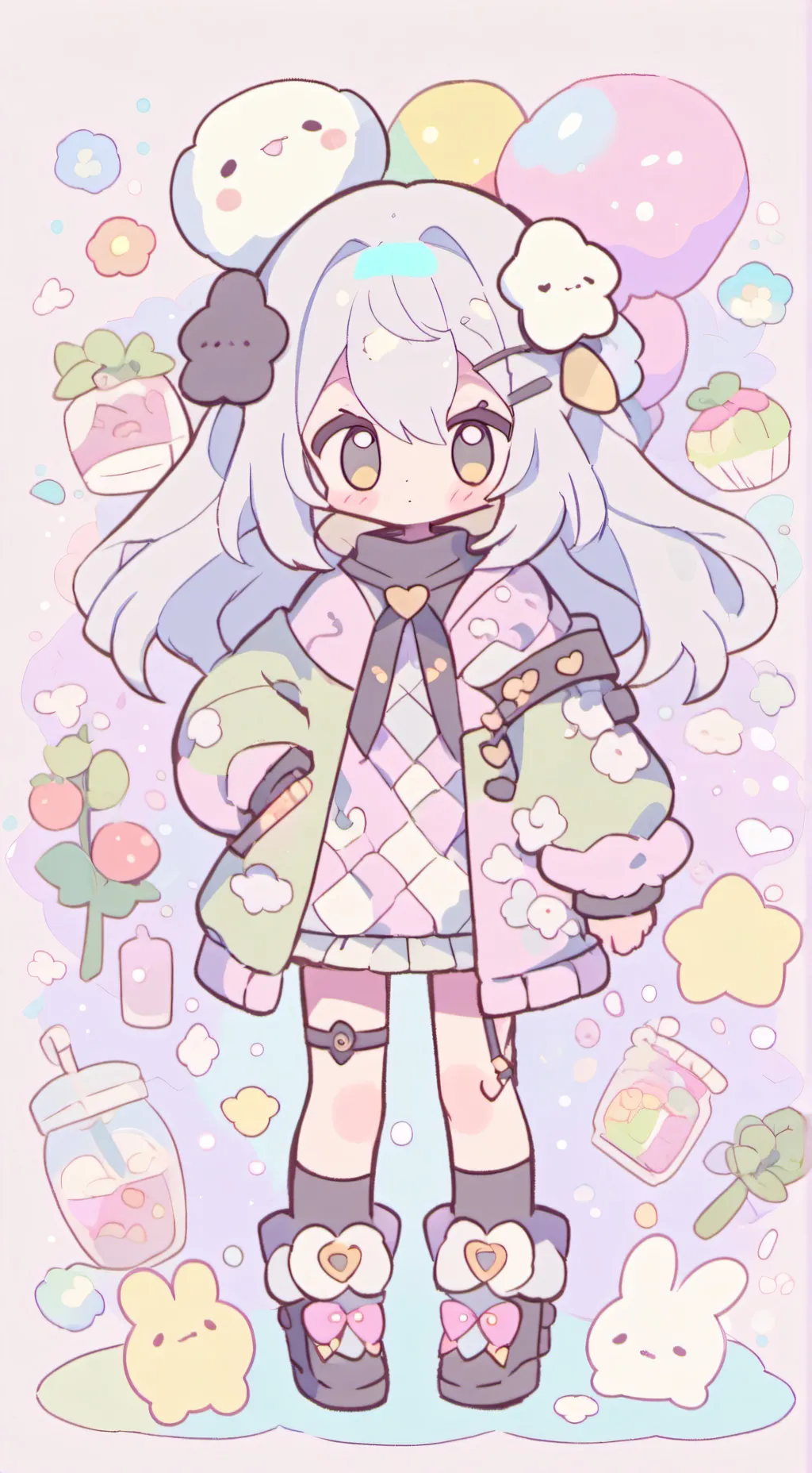 ai character: Dandy world hate u background