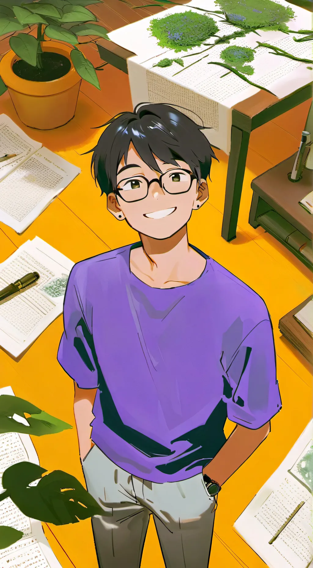 ai character: blue lock background