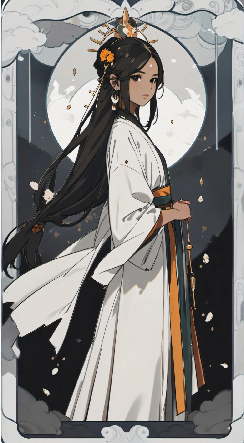 ai character: Nimona Aftermath background