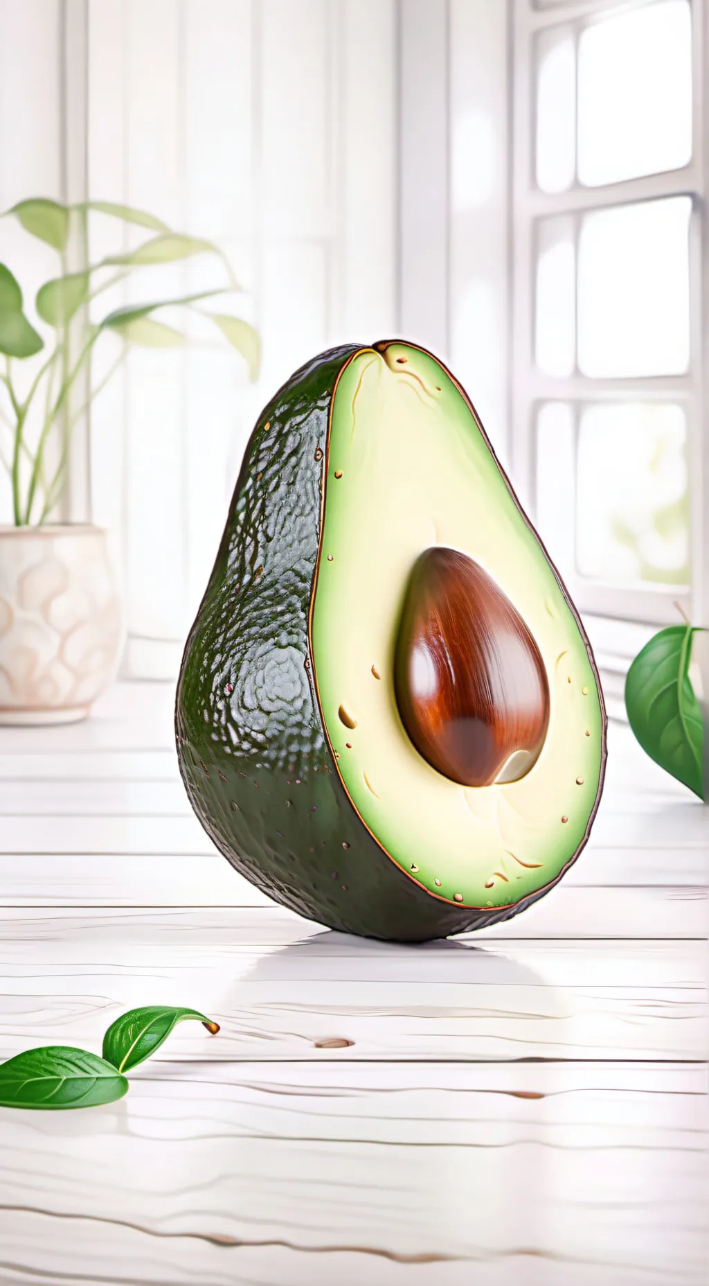 ai character: Avocado playz background