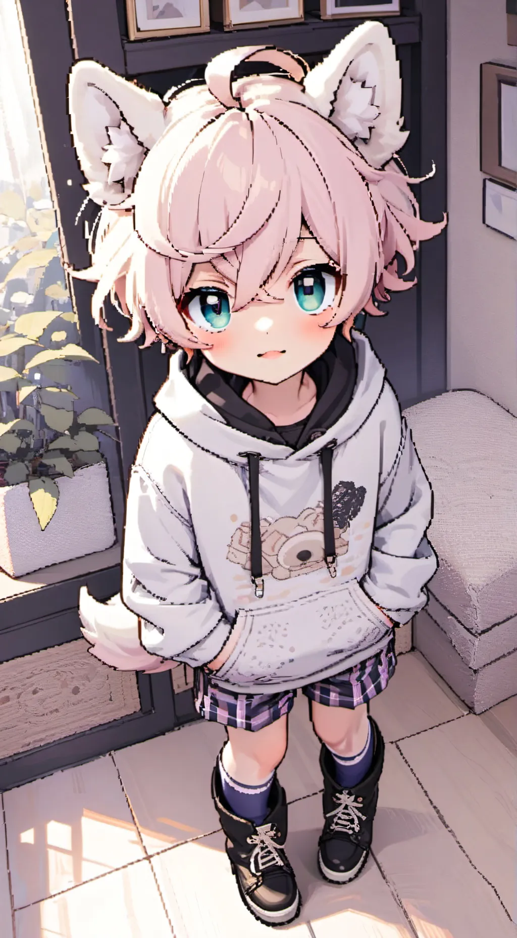 ai character: Puppy Femboy background